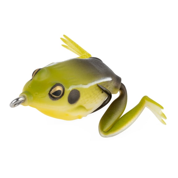 Lunkerhunt Pocket Frog Hollow Body Topwater Fishing Lure, 1.75 in, 1/4oz, King Toad