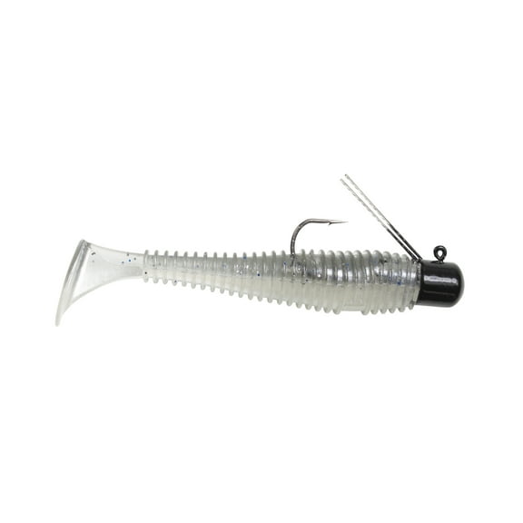 Lunkerhunt Pre-Rigged Finesse Swimbait - Smokin Shad - 3in,1/4oz,Soft Baits,Fishing Lures