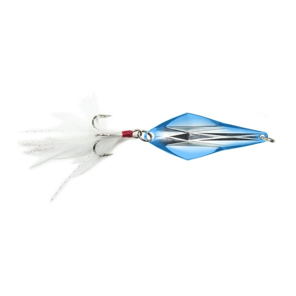 Lunkerhunt Rattle Spud Fishing Lure, Silver & Blue, 1/8 Oz.