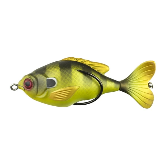 Lunkerhunt Sunfish Propfish, Floating, 3.25", 1/2oz, Green Sunfish