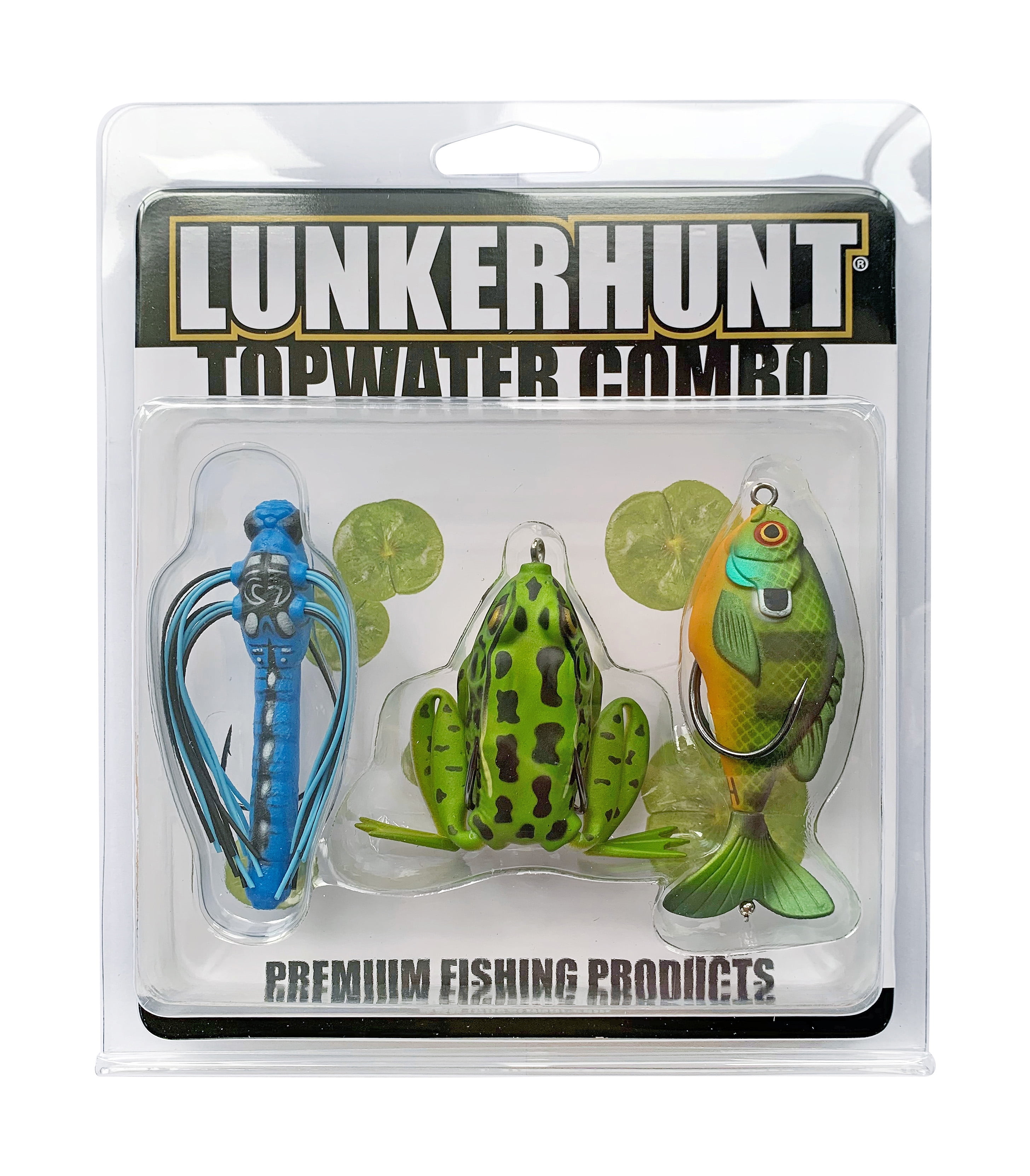 Lunkerhunt Topwater Frog Combo Assortment - 3 Pieces,Soft Baits,Fishing  Lures 