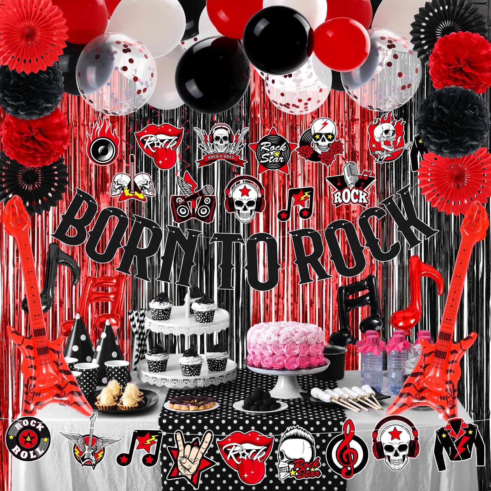 Lunmon and CORNET Roll Party Decorations Include Born Banner Hanging