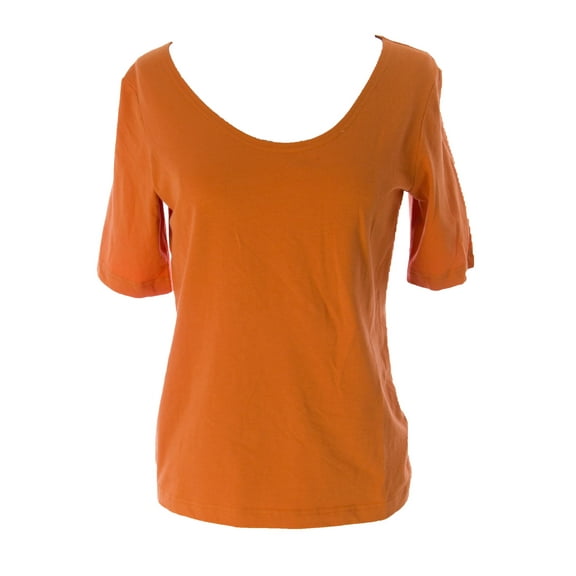 Lunn Women's Detective Short Sleeve Tie Back T-Shirt 1 (S) Mandarine