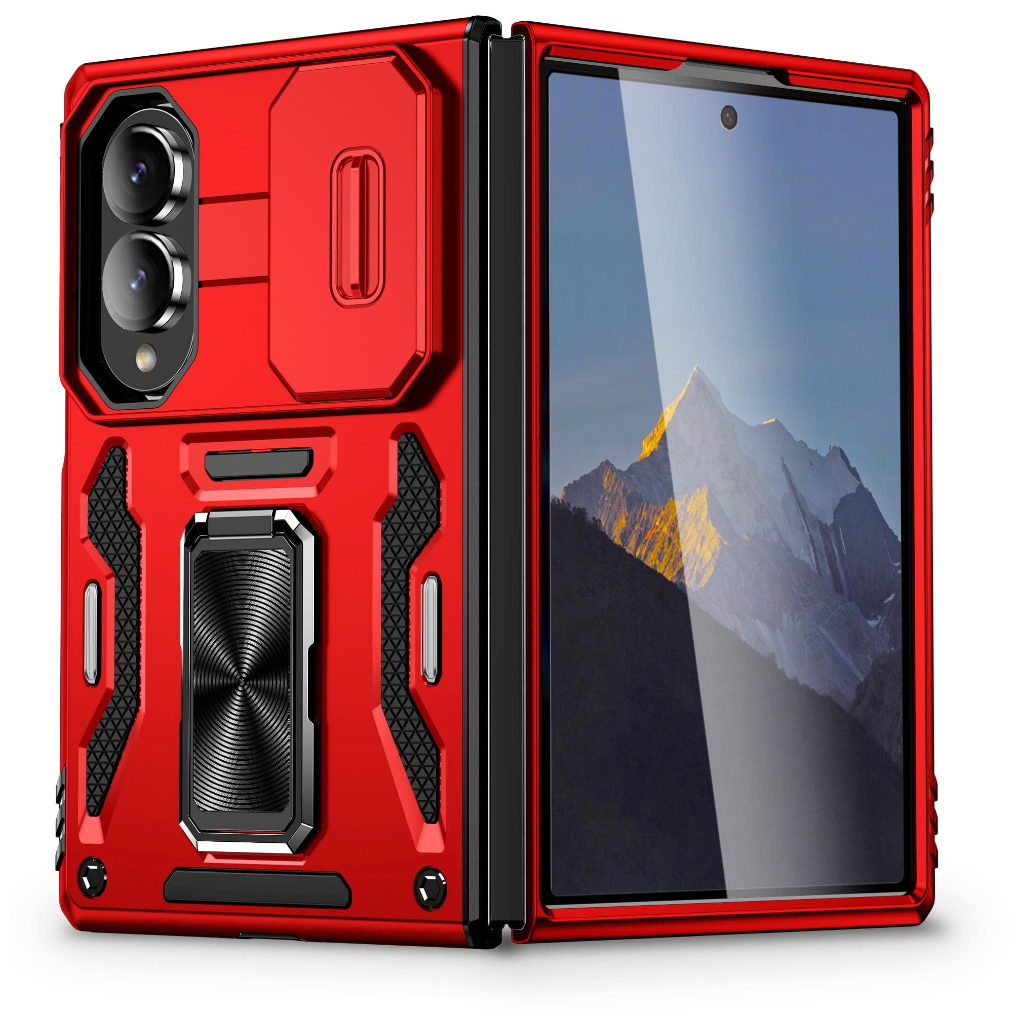Lunvic Case for Samsung Galaxy Z Fold 8, Slide Camera Lens Cover, 360 ...