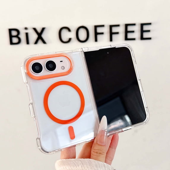 Lunvic Case for Apple iPhone Duo, Clear Magnetic Folding Phone Cover ...