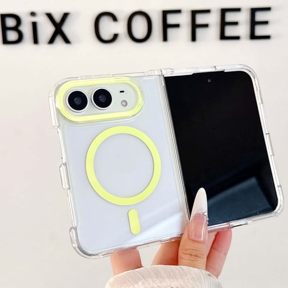 Lunvic Case for Apple iPhone Duo, Clear Magnetic Folding Phone Cover ...