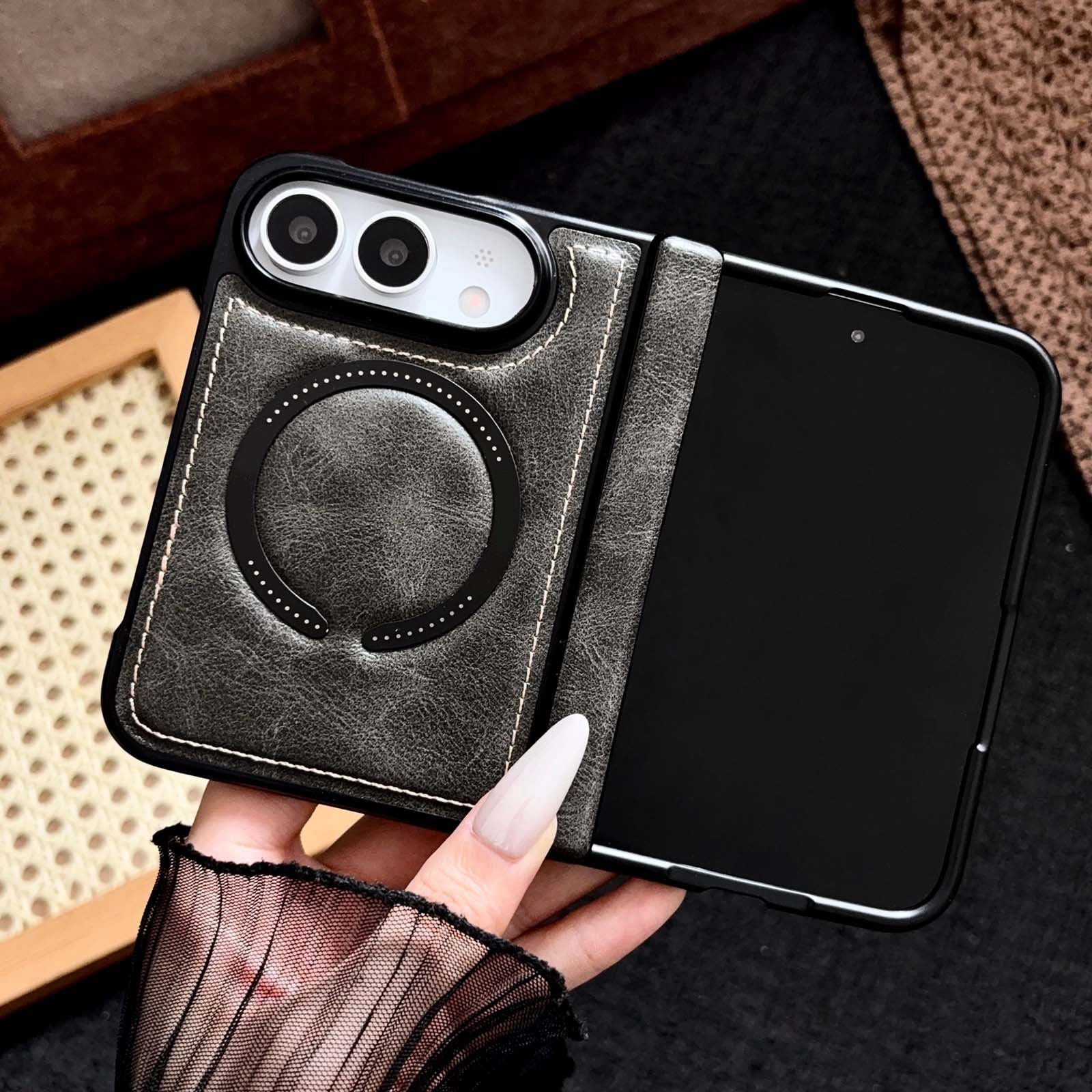 Hard Box Cake Lunvic Folding Case for Apple iPhone Ultra, Compatible with MagSafe ...