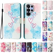 Lunvic For Samsung Galaxy S26 Ultra Flip Case,Shockproof Wallet Cover with 3 Credit Card Slot,PU Leather Magnetic Closure Phone Cover with Lanyard,T