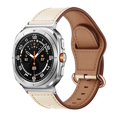 thumbnail image 1 of Lunvic Genuine Leather Watch Band for Galaxy Watch 9, Adjustable Replacement Strap with Stainless Steel Buckle and Quick Release Connectors, Apricot, 1 of 3