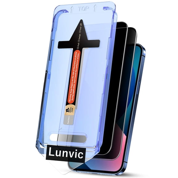 Lunvic Privacy Screen Protector for Google Pixel 11 Pro XL, [2-Pack] 28 Anti-Spy Tempered Glass with Auto Dust-Removal Alignment Tray Speaker Dust Net, Black