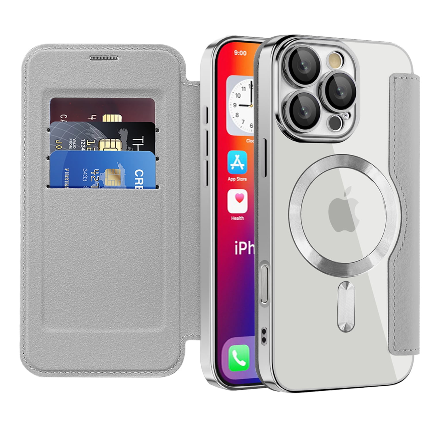 Lunvic Wallet Case for iPhone 16 Pro Max, RFID Blocking Folio Phone ...