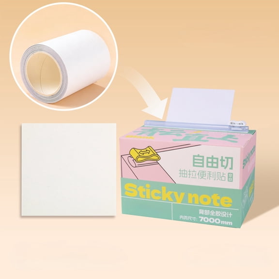Lunxisen 1 Pcs Adhesive Notes Strong Sticky Removable Memo Pads for Office Organization Home Planning Study Supplies