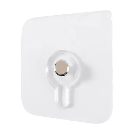Lunxisen 1 Pcs Adhesive Picture Hanger Hanging Hooks Without Nails Invisible Wall Hangers Plastic Sticky Picture Hangers for Photo Frame