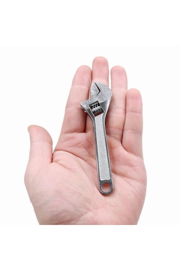 1 Pcs Adjustable Wrench, Wrenches Small CrescentWrench Chain Wrench CrescentWrench Locking Adjustable Keychain Wrenches Hand Knurl Tool for Repair Micro Equipment