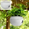 thumbnail image 1 of Lunxisen 1 Pcs Artificial Flowers Hanging Potin Basket,Pot for Outdoor Indoor Decor,UV Resistant Hanging Baskets with Fake Flowers for Garden Porch Deck Decoration, 1 of 8