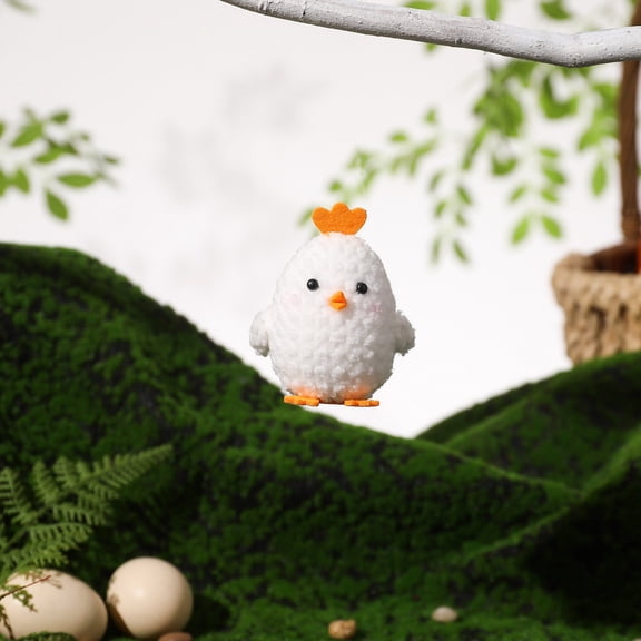 Lunxisen 1 Pcs Chicken stereoscopic for Jewelry Making, Cute Easter Charm color dress Pendants for Earrings, Necklace, Bracelets, Keychains