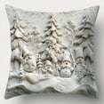thumbnail image 1 of Lunxisen 1 Pcs Christmas Pillow Covers Farmhouse Christmas Decorations Snowman Wreath Santa Claus Tree Merry Christmas Holly Winter Holiday Decor., 1 of 7