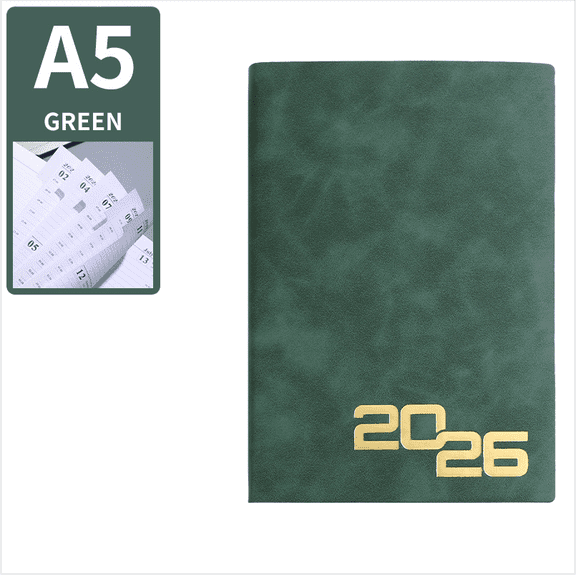 Lunxisen 1 Pcs To Do Daily Planner Undated with Gold Corners,Aesthetic Spring-Bound Daily Task Planner with Simplified Sections and Inspirational Quotes.(21*16.4cm)