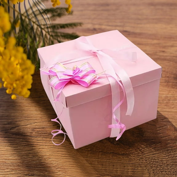 Lunxisen 1 Pcs Explosion Gift Box, Handmade Exploding Photo Album Preassembled Surprise Picture Pop Up Love Box with Creative DIY Scrapbooking Accessories