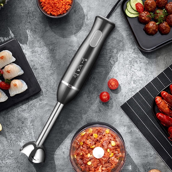 Lunxisen 1 Pcs Handheld Meat Grinder Electric Food Processor for Home Cooking Portable Blender Mixer Kitchen Gadget Puree Maker