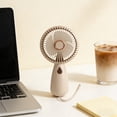 thumbnail image 1 of Lunxisen 1 Pcs Handheld Mini Fan Outdoor Portable Long Lasting Rechargeable Summer Fan, 1 of 9