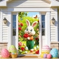 thumbnail image 1 of Lunxisen 1 Pcs Happy Easter Door Cover Large Fabric Colorful Spring Welcome Decoration for Easter Party Photo Booth Background Supplies(35*72in), 1 of 9