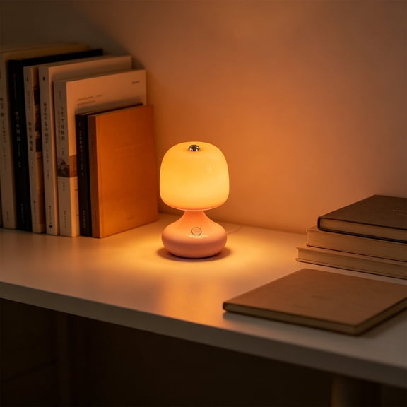 Lunxisen 1 Pcs LED Night Light Dimmable Bedside Lamp for Kids Room Decorative Cute Owl Table Reading Light Plug-in Soft Glow Toddler Nursery