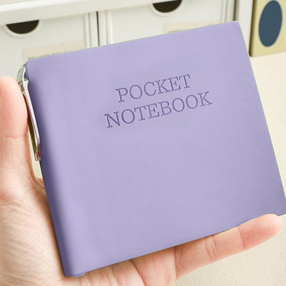 Lunxisen 1 Pcs Leather Notebook for Writing, Portable Pocket Journal with Gel Pen, Traveler's Notebook for Note Taking, Gift Idea