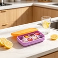 thumbnail image 1 of Lunxisen 1 Pcs Mini Ice Cube Tray with Lid for Freezer, Small Silicone Mold for Cold Drinks, Countertop Ice Storage Box, 1 of 9