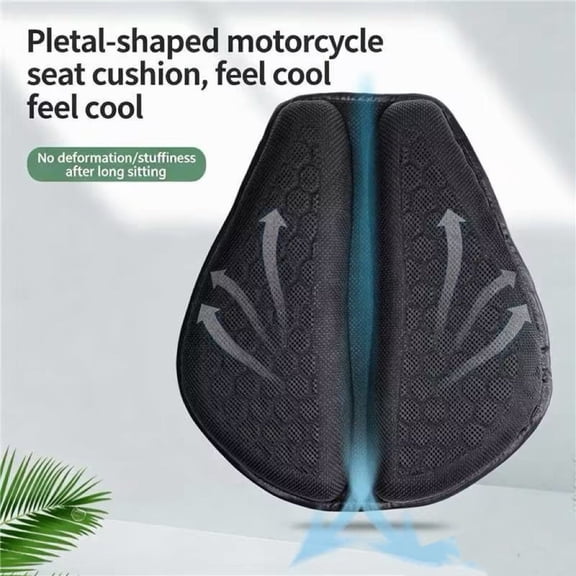 Lunxisen 1 Pcs Motorcycle Seat Cover Shockproof Thickened Waterproof Heat Insulation Vehicle Seat Protector Delivery Cushion Sun Protection Universal