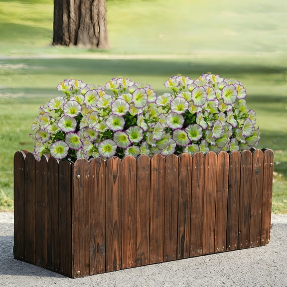 Lunxisen 1 Pcs Outdoor Artificial Trumpet Flowers Garden Decor Spring Plastic Ground Spikes for Patio Lawn Decorative Ornaments