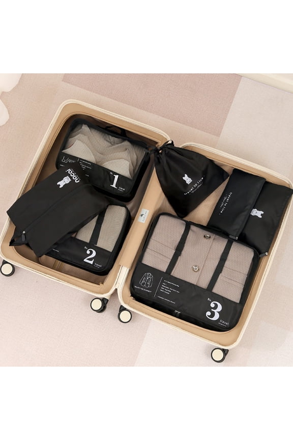 1 Pcs Packing Cubes for Suitcases,Travel Luggage Packing Organizers with Laundry Bag,Compression Storage Shoe Bag, Clothing Underwear Bag