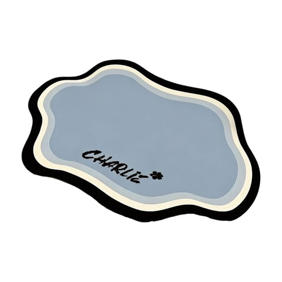 Lunxisen 1 Pcs Pet Feeding Mat for Floors Waterproof Dog Mat for Food and Water Absorbent Quick Dry Non Slip mat for Cat Bowls