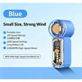 thumbnail image 1 of Lunxisen 1 Pcs Portable Fan Mini Handheld Rechargeable High Speed Pocket Blower Powerful Wind Small Air Outdoor Travel Cooling, 1 of 6