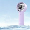 thumbnail image 1 of Lunxisen 1 Pcs Portable Handheld Fan Rechargeable USB Personal Cooling Fan with LED Display for Travel Office Outdoor Use, 1 of 9