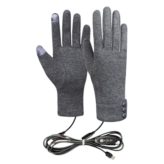 Lunxisen 1 Pcs Portable Heated Gloves Fingerless Rechargeable Hand Warmer for Cold Weather Indoor Outdoor Winter Activities Arthritis Pain Relief