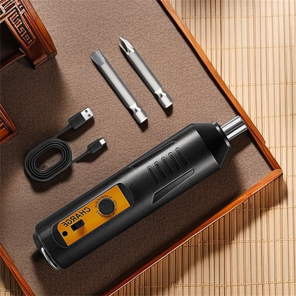 Lunxisen 1 Pcs Portable Screwdriver Set Home Repair Tool Kit Automatic Drill DIY Projects Cordless Electric Driver