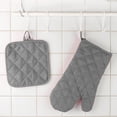 thumbnail image 1 of Lunxisen 1 Pcs Quilted Oven Mitts And Pot Holders Set Heat Resistant Kitchen Gloves For Cooking Baking Grilling Home Essentials, 1 of 9