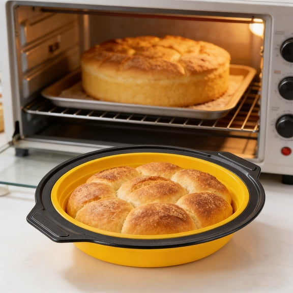 Lunxisen 1 Pcs Round Cake Pan Nonstick Bakeware Set for Baking, Oven Safe Kitchen Essentials, Heavy Duty Baking Sheet for Cakes