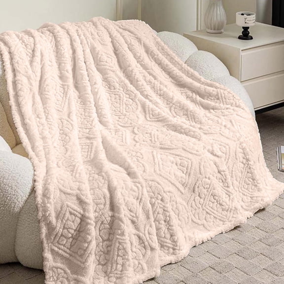 Lunxisen 1 Pcs Suedes Nap Shawl Blanket Warm Cozy Office Naps Sofa Bed Throw Soft Plush Comfort