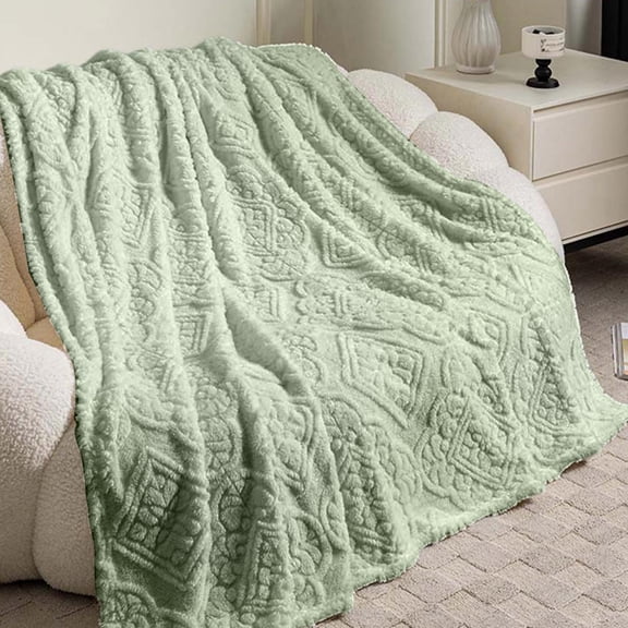 Lunxisen 1 Pcs Suedes Nap Shawl Blanket Warm Cozy Office Naps Sofa Bed Throw Soft Plush Comfort