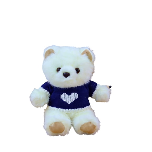 Lunxisen 1 Pcs Teddy Bear with Soft Heart Pillow, Plush Stuffed Animal, Valentine's Day Gift