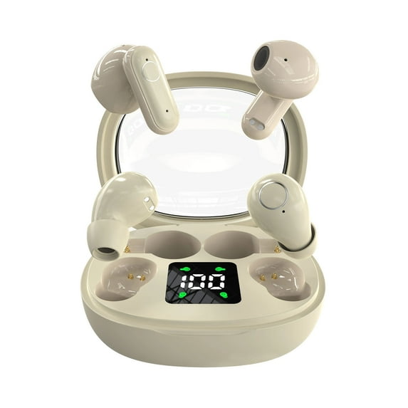 Lunxisen 1 Pcs Translating Earbuds Real Time Language Translation Wireless Bluetooth Headphones for Travel Business Multilingual Communication Translator Device
