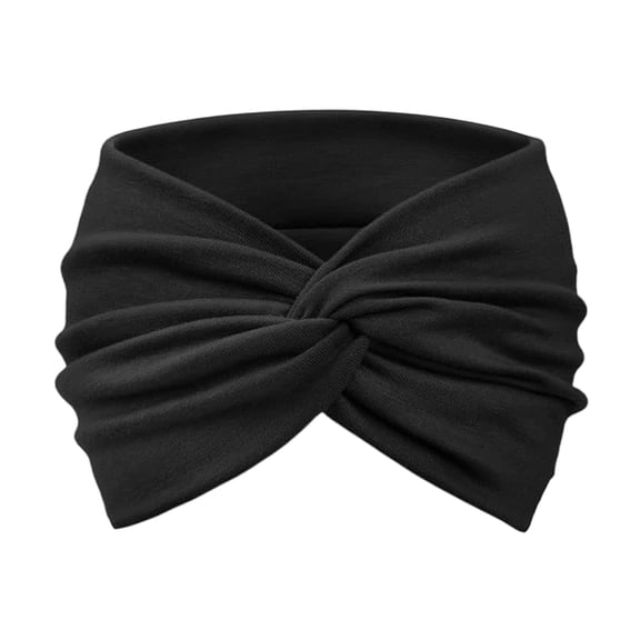 Lunxisen 1 Pcs Turban Headbands for Women Wide Vintage Head Wraps Knotted Cute Hair Band Accessories