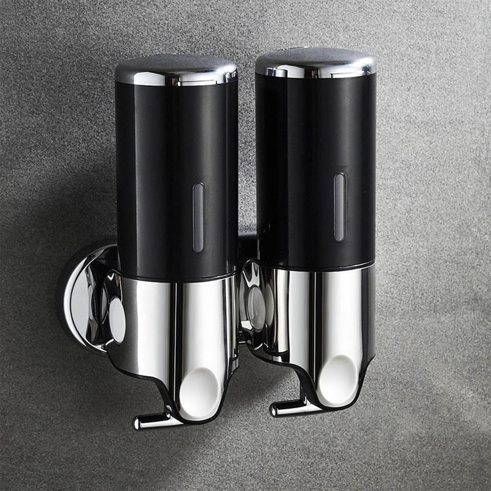 Lunxisen 1 Pcs Wall Mounted Shower Gel Dispenser Hands Free Soap Pump for Bathroom Kitchen Hotel Commercial Use Automatic Liquid Soap Dispenser