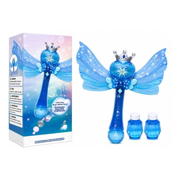 Lunxisen 1 Pcs Wand Bubble Sticks Set Party Favors Reusable Assorted Colors Outdoor Wedding Summer Fun Glow Stick Blower(100ml)