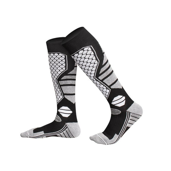 Lunxisen 1 Pcs Wool Ski Socks Thermal Warm Winter Thick Knee High Snowboarding Skiing Socks for Women Men