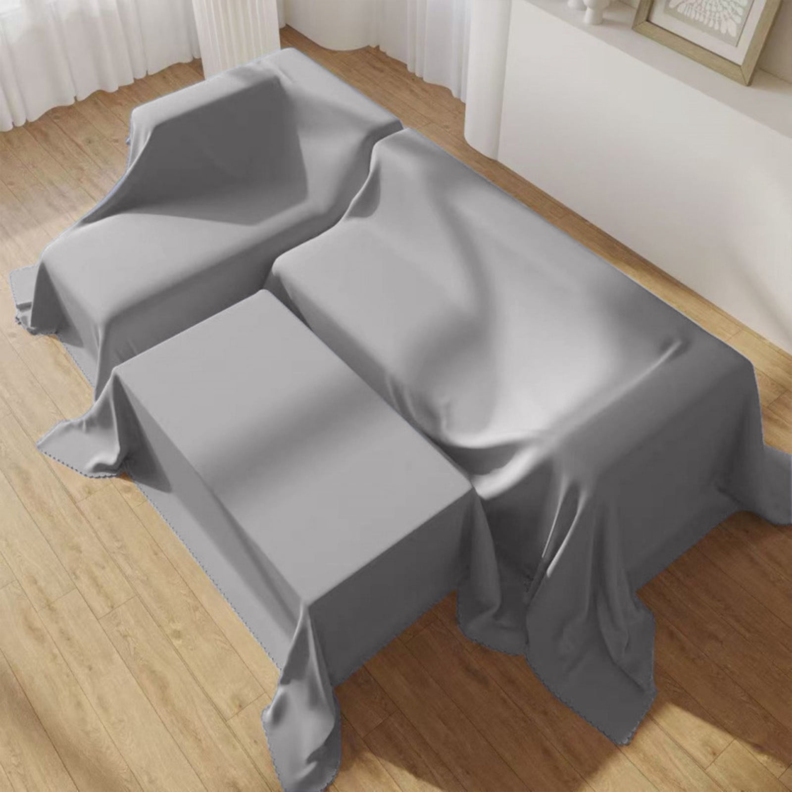 Lunxisen 1 pcs Duty Waterproof & Dustproof Sofa Storage Covers Mouldproof Bed Sofa Couch Furniture Protector Cover Shelter For Moving protection And Long Term Storage(2.4*2m)