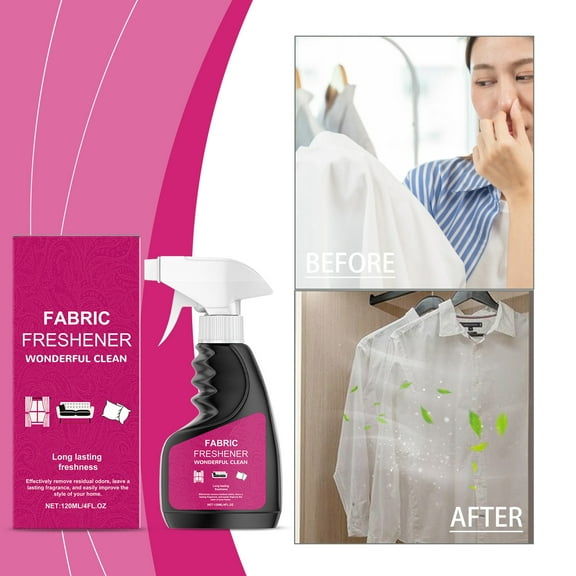 Lunxisen 1 pcs Long-Lasting Fabric Refresher Spray Odor-Fighting Fabric Refresher with Gain, Original