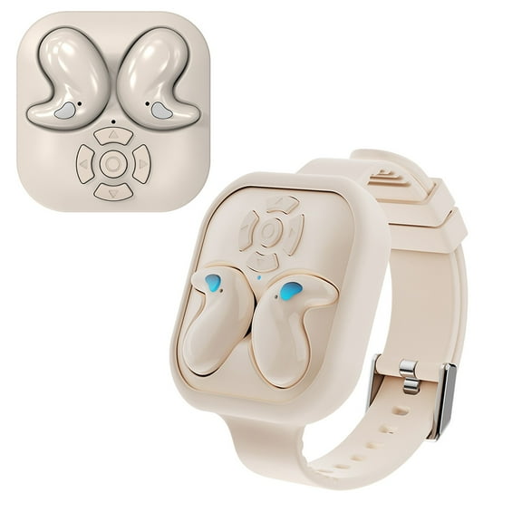 Lunxisen 1 pcs Wireless Earbuds, Stereo Sport Bluetooth Headphones with Earhooks, Deep Bass Headphones Noise Cancelling, Waterproof Earphones Built-in Mic for Running